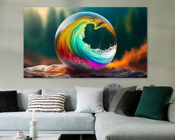 Example of the artwork in a room