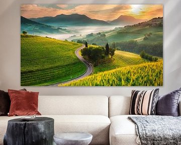 Toscane met landschap van Mustafa Kurnaz