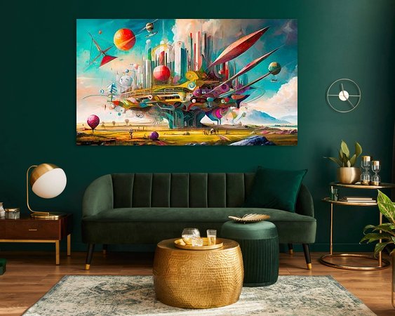 Example of the artwork in a room