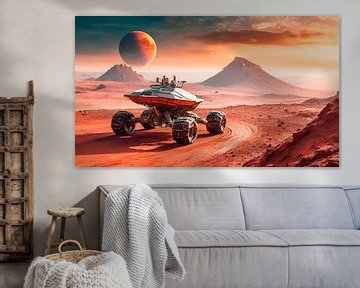 Mars mit Landschaft von Mustafa Kurnaz