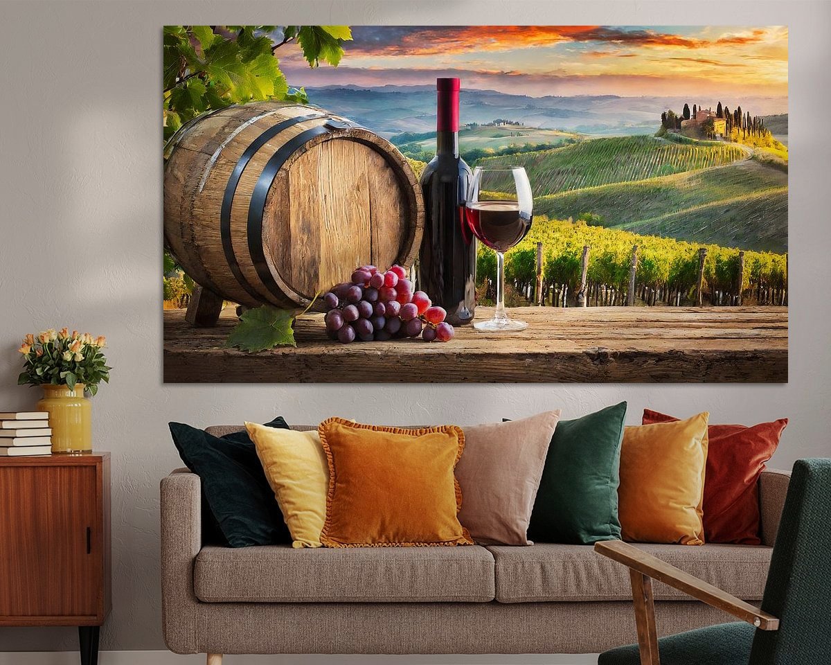 Example of the artwork in a room