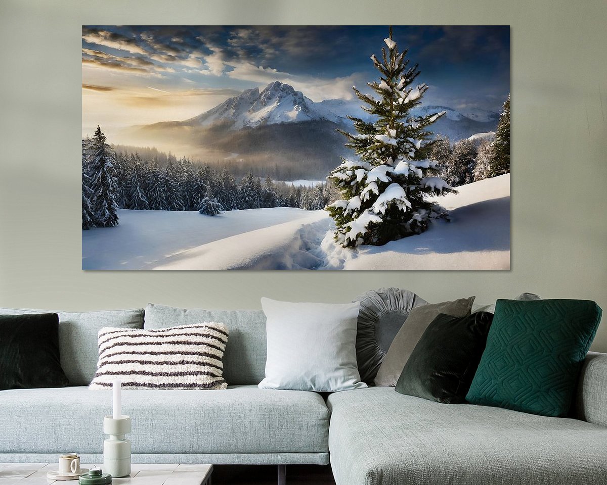 Example of the artwork in a room