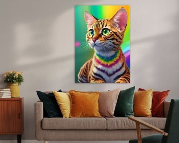 cute cat painting by Eternal Glory