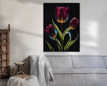 Splendeur des tulipes sur Jolique Arte