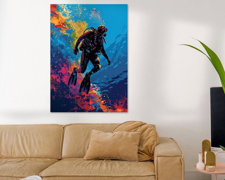 Example of the artwork in a room