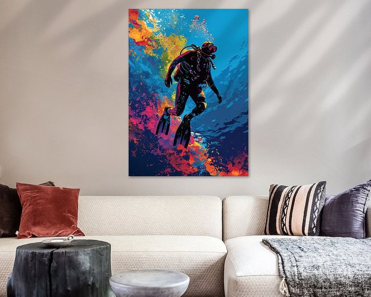 Example of the artwork in a room