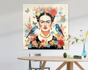 Frida folklore van Vlindertuin Art