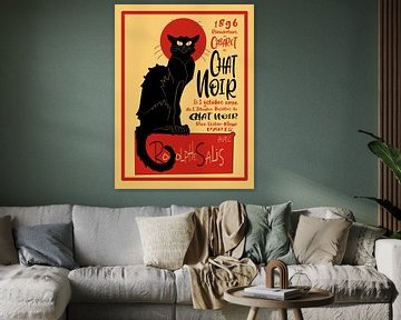 Chat noir poster van Hilde Remerie Photography and digital art