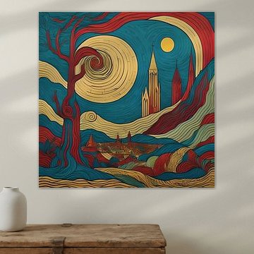 Le vieil arbre et le village