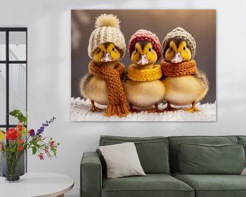Three ducks in a row by Ans Bastiaanssen
