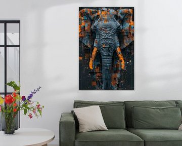 Abstracte olifant van haroulita