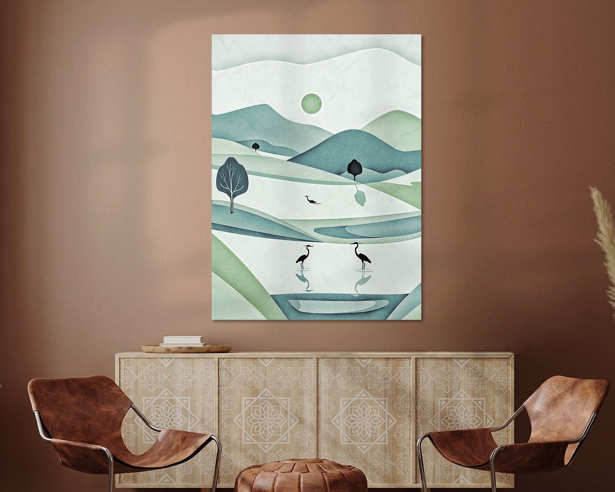 Example of the artwork in a room
