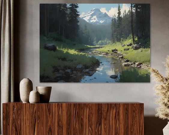 Example of the artwork in a room