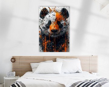 Modern Art Panda bear by haroulita