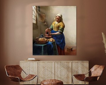 Milkmaid restored and sunlit by Digital Art Studio