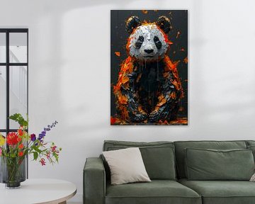 Moderne panda van haroulita