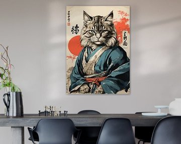 Chat japonais vintage sur Vicky Hanggara