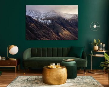Moody Mountains Scotland van Sonny Vermeer