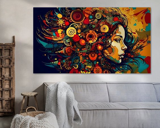Example of the artwork in a room