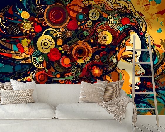 Example of the artwork in a room