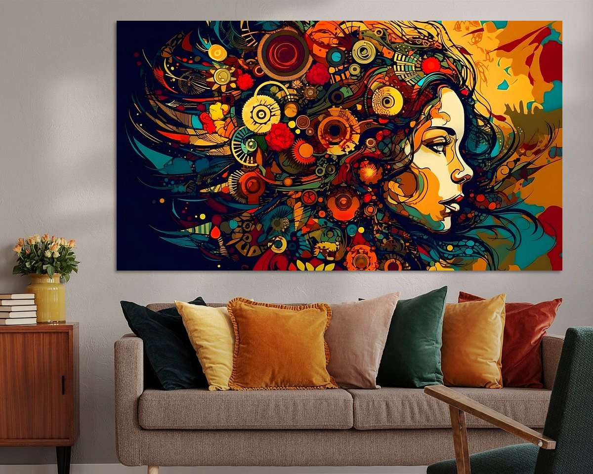 Example of the artwork in a room