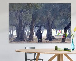 Example of the artwork in a room