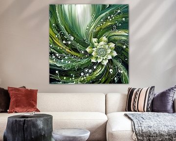Elegant dancing flower by Agnieszka Dybowska