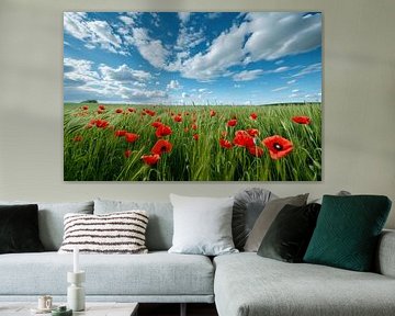 Veld met wilde bloemen