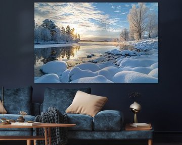 Betoverend winterlandschap