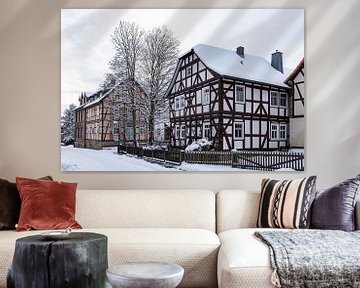 Herleshausen in winter by Roland Brack