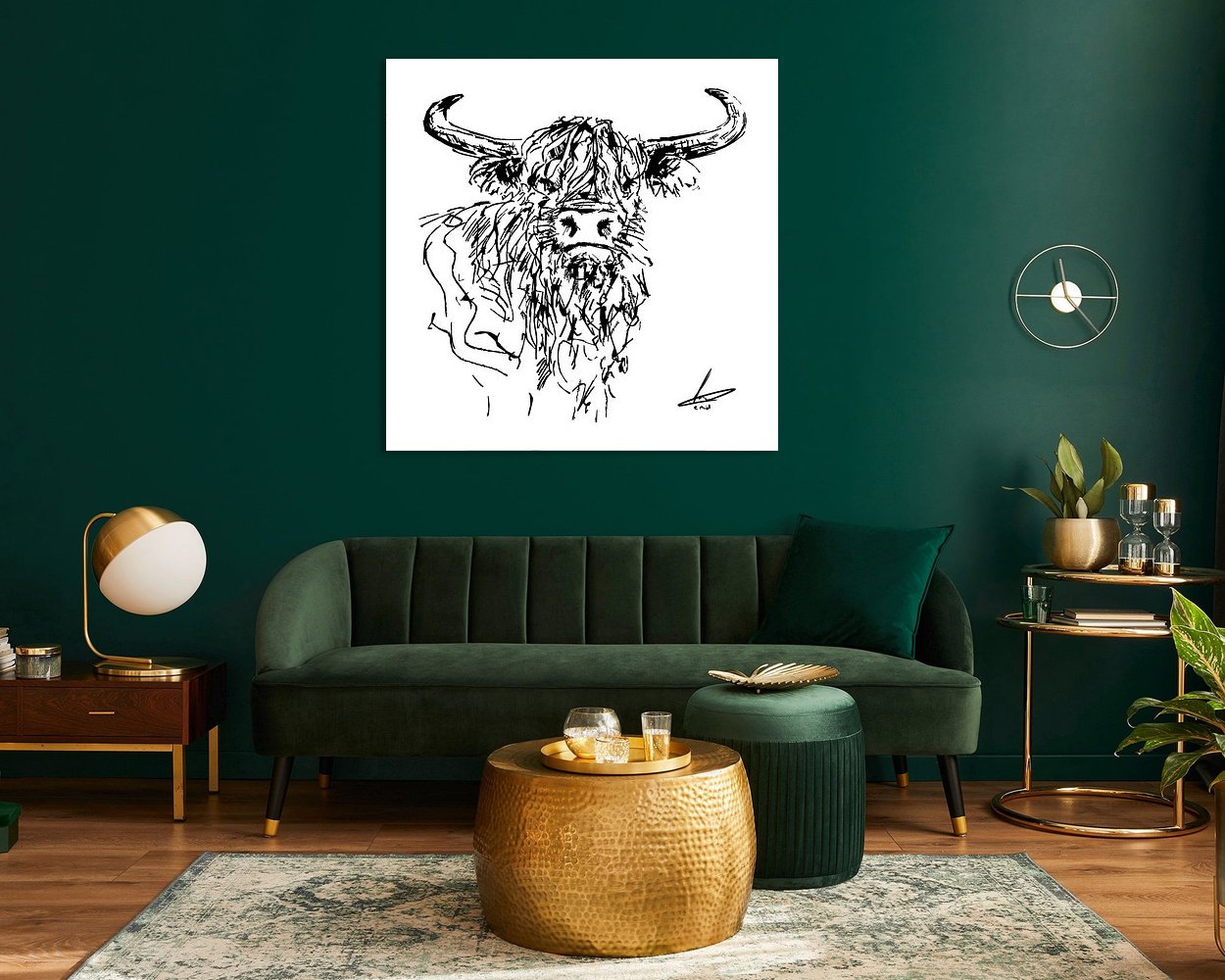 Example of the artwork in a room