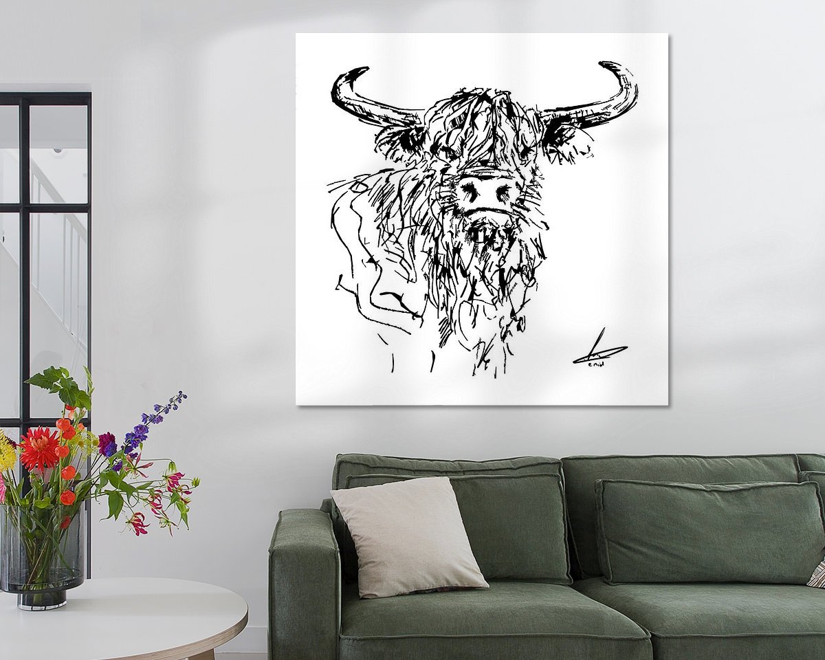 Example of the artwork in a room