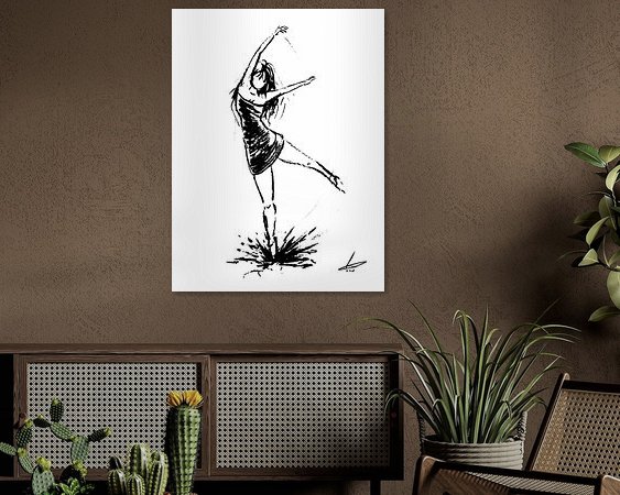 Example of the artwork in a room