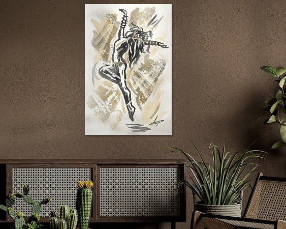 Example of the artwork in a room