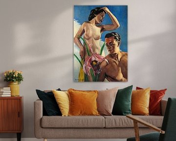 Francis Picabia - Adam en Eva (1941) van Peter Balan