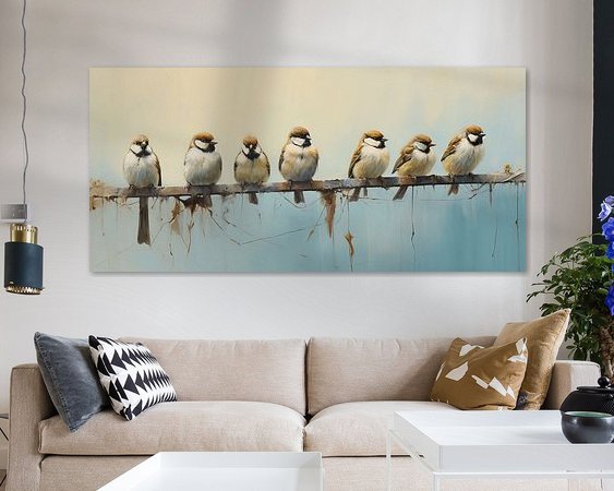 Example of the artwork in a room