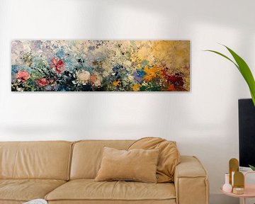 Jardin de fleurs | Fleurs abstraites sur Tableaux ARTEO