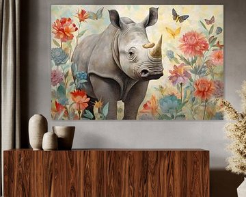 Rhinoceros by De Mooiste Kunst