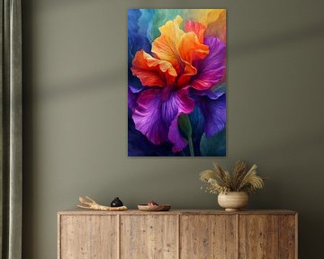 Colourful Large Flower by But First Framing