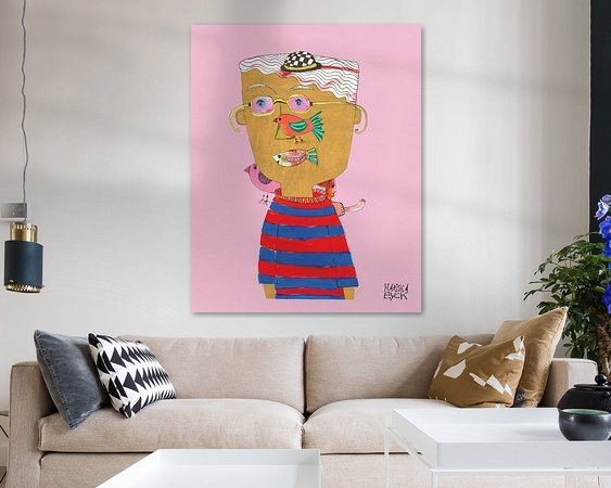 Example of the artwork in a room