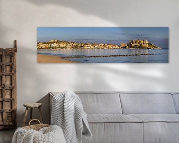 Calvi panorama, Corsica, Frankrijk van Adelheid Smitt