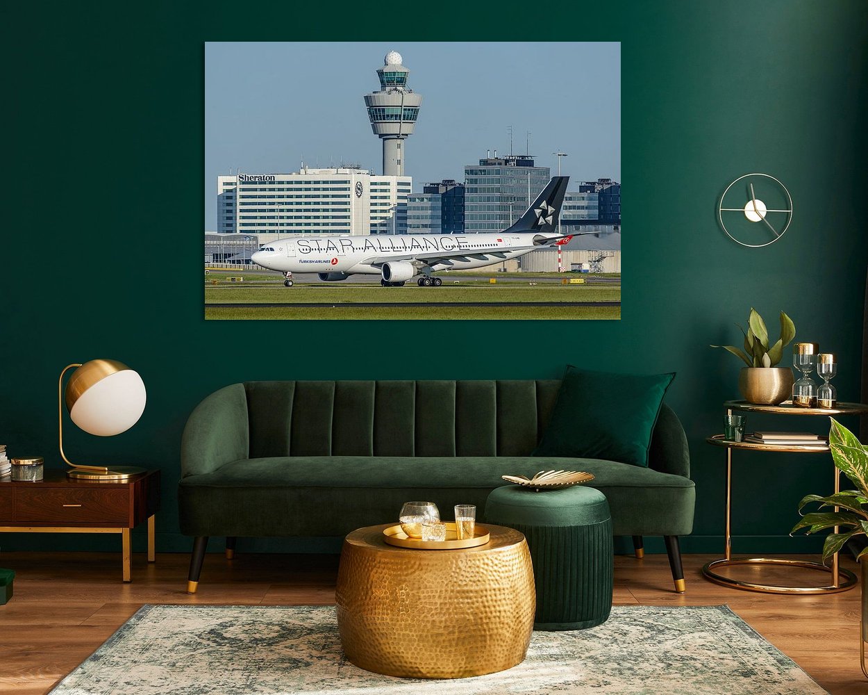Example of the artwork in a room