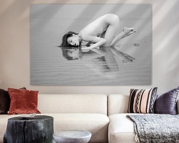 Artnude on the wad with a mirror by Arjan Groot