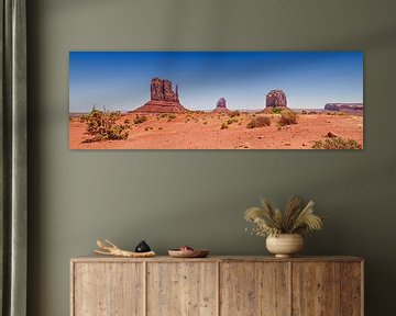 Monument Valley Panorama van Melanie Viola