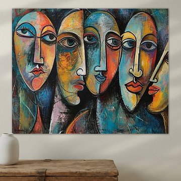 Abstrakte Gesichter 2 von Ekaterina Veselova