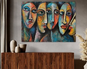 Abstracte gezichten 2