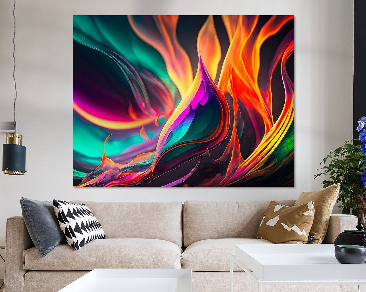 Example of the artwork in a room