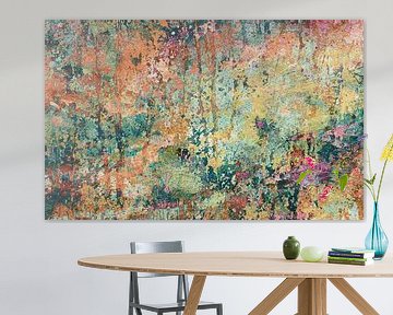 Moderne abstracte compositie in herfstkleuren 1 van Anna Marie de Klerk