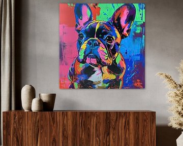 Pop Art Bulldogge von Wunderbare Kunst