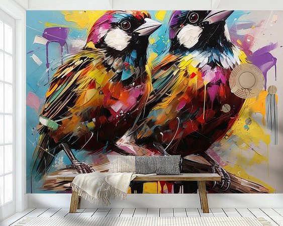 Example of the artwork in a room